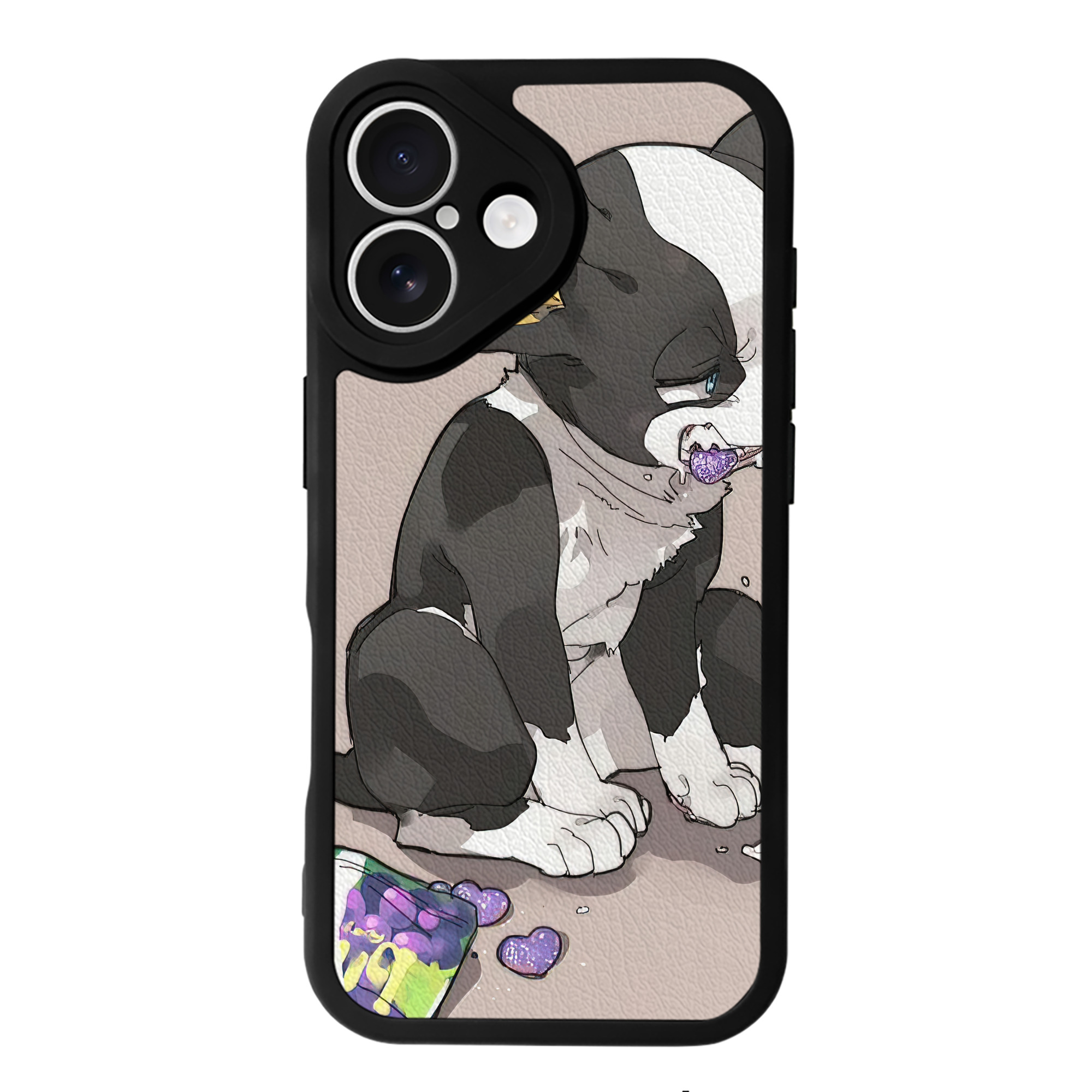 （画像用） ジョジョの奇妙な冒険 JoJo's Bizarre Adventure 【iPhone 16シリーズ対応】シリコンスマホケース（レザー調） 材質：シリコン